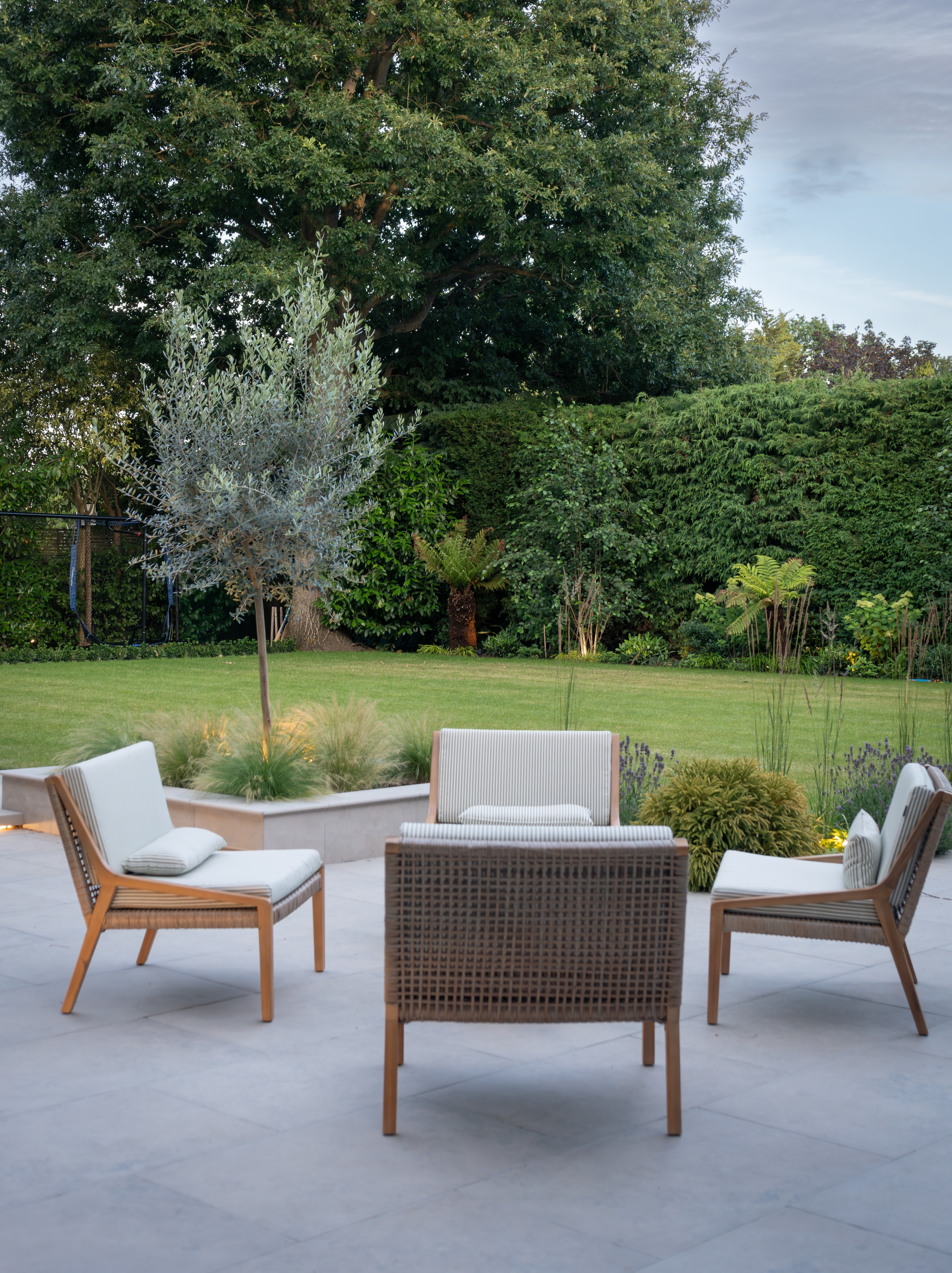 Garden design detail — craftsmanship and material quality